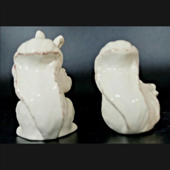 STONEWARE SOUTHERN LIVING SQUIRREL SALT AND PEPPER SHAKER SET NEW IN BOX - Picture 4 of 8